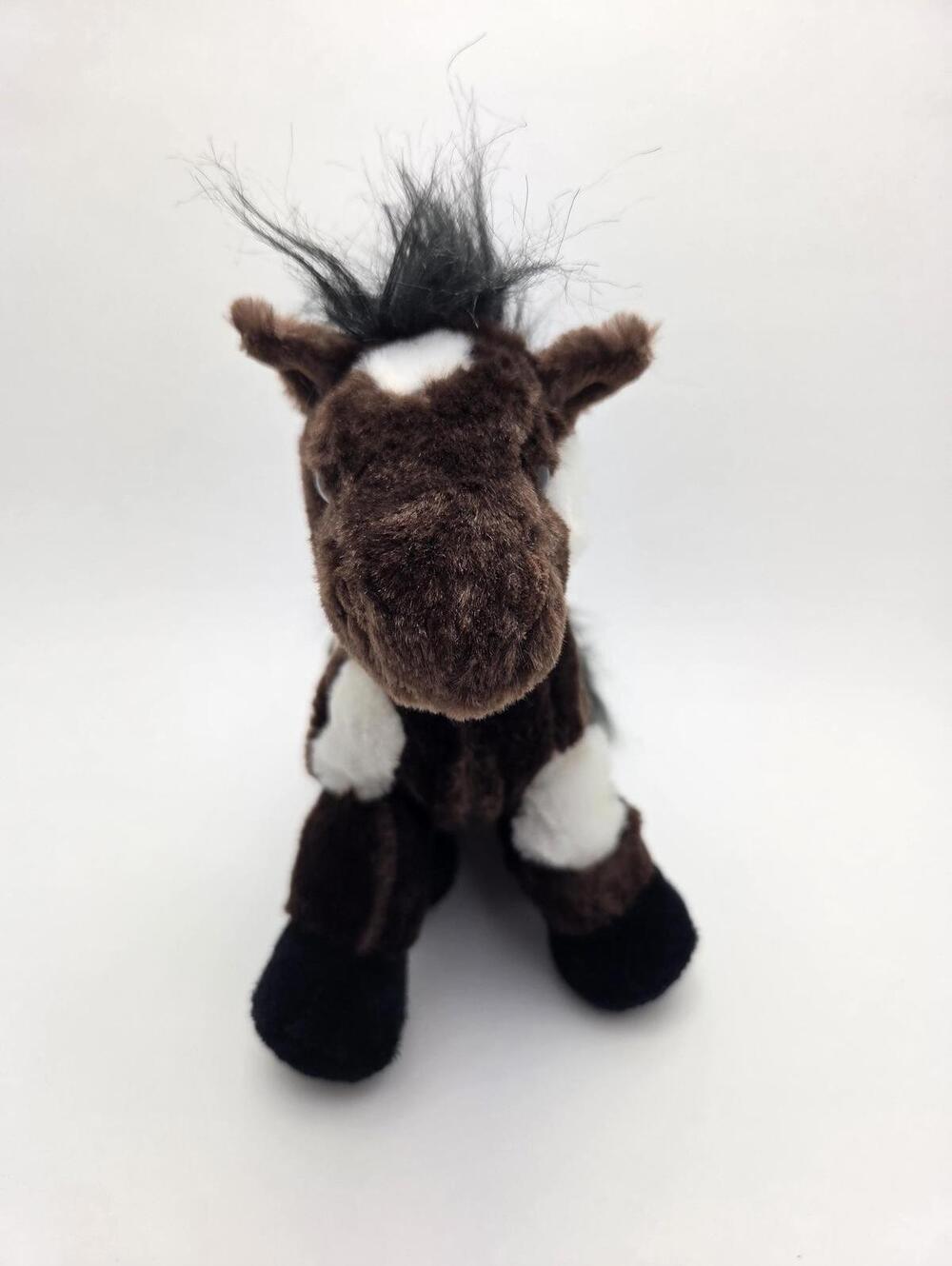 Adorable Vintage Webkinz Pinto Horse with No Tag, Ganz Plush (7 inch)